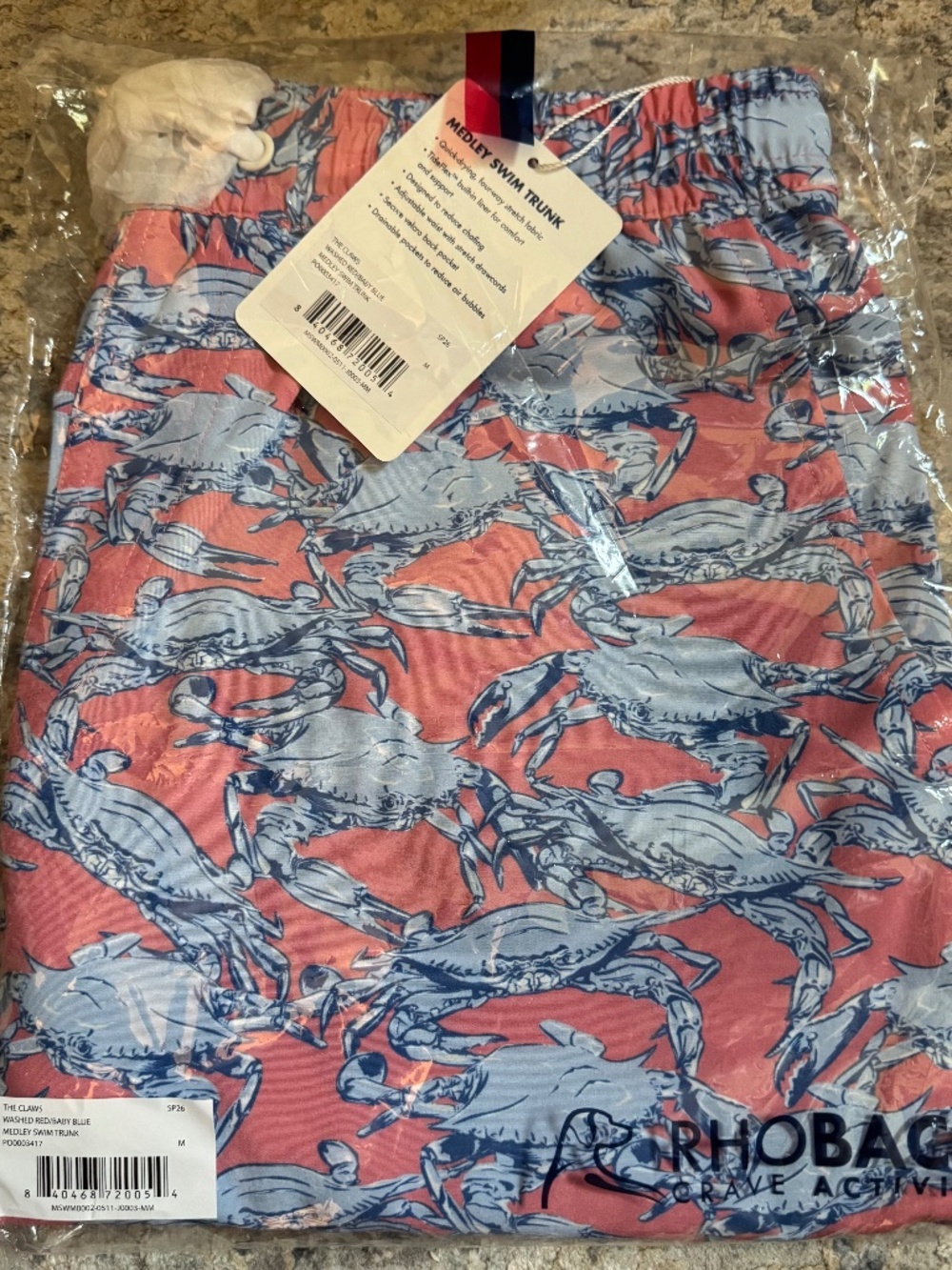 Rhoback Men's Medley Swim Truck Medium